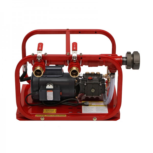 Rice Hydro EL-FHT Fire Hose Tester, 2 Outlet, Plunger Pump, Electric 1 HP 50/60 HZ, 110/220 Volt