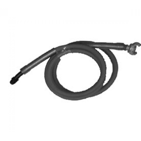 Chicago Pneumatic Whip Hose with 11 oz. Oiler - 3/4” Couplers 10’ Long 3/4” ID Rubber Hose 9346006899