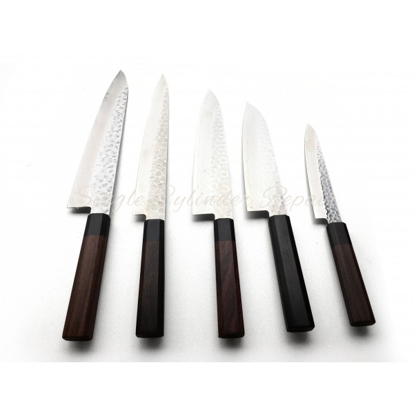 Midori Hamono (Set Of 5) Damascus High Quality Japanese Made Kitchen Knife