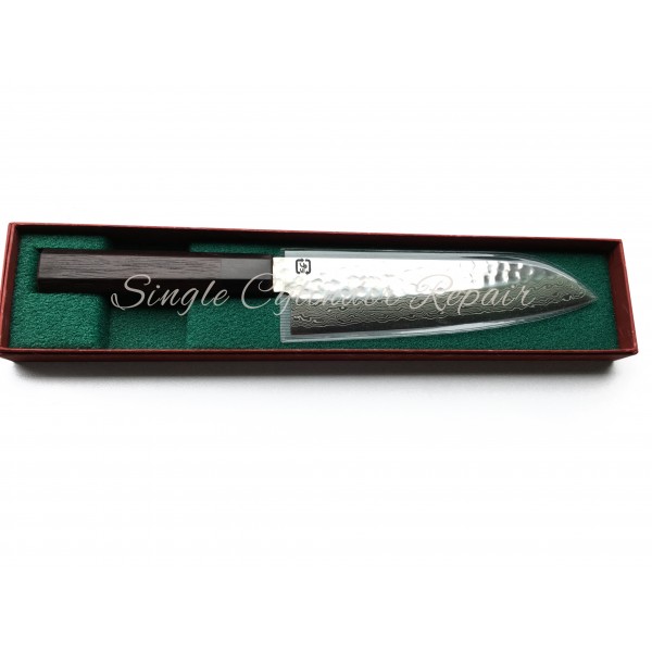 Midori Hamono General Purpose Knife Damascus Japanese Made Octagon Handle, VG10, 185mm (7.28") 