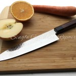 Midori Hamono Chef Knife Damascus Japanese Made Octagon Handle, VG10, 210mm (8-1/4")