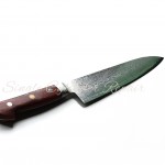 Hiro Damascus General Purpose Knife Quince Wood Handle Japanese Made 180mm (7.08")