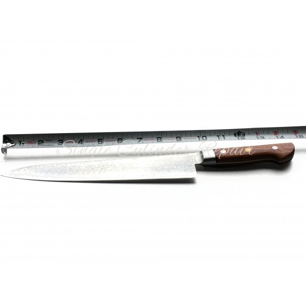 Hiro Damascus Chef Knife Quince Wood Handle Japanese Made 210mm (8.26")