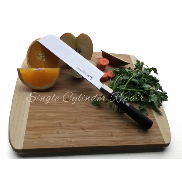 Zanmai Damascus Vegetable Knife Japanese Made VG10 Steel, 165mm (6.5")