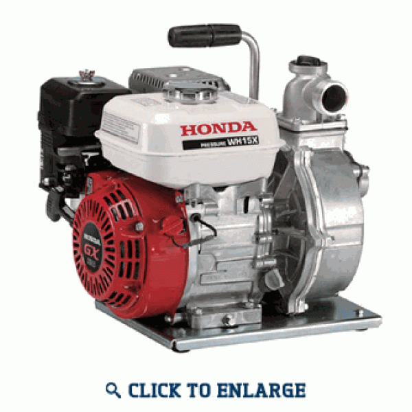 Honda OEM GX120K1WHY2 Pumps Replacement Engine WH15XK1C1