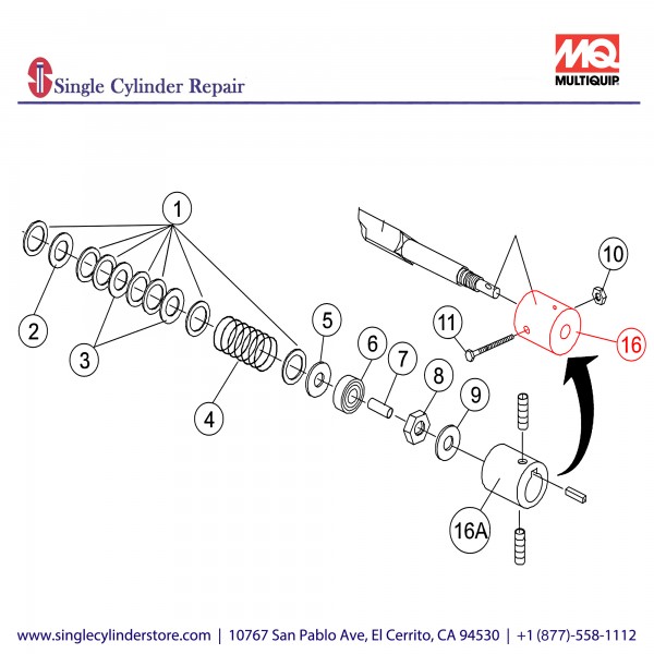 Multiquip 13156 COUPLER, PIN STYLE