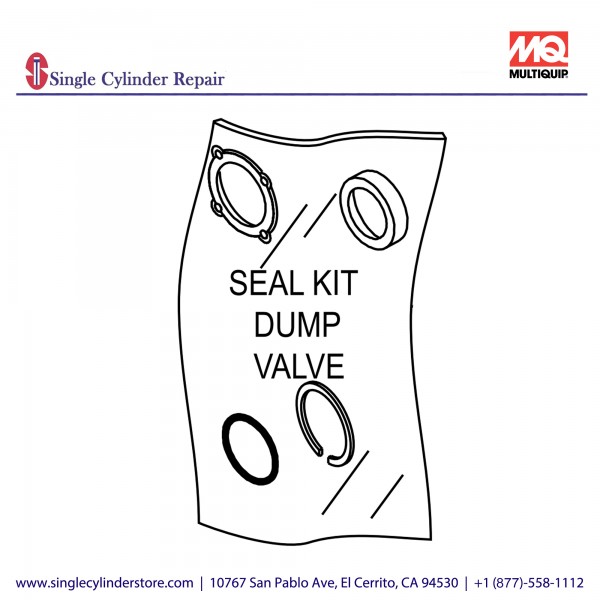 Multiquip 18064SK Kit, seal dump valve