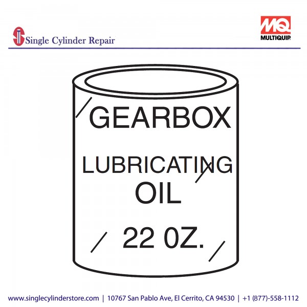 Multiquip 20111 GEAR BOX OIL (22 OZ.)