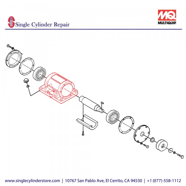 Multiquip 408010057 Case Rotor MVC-77,90L
