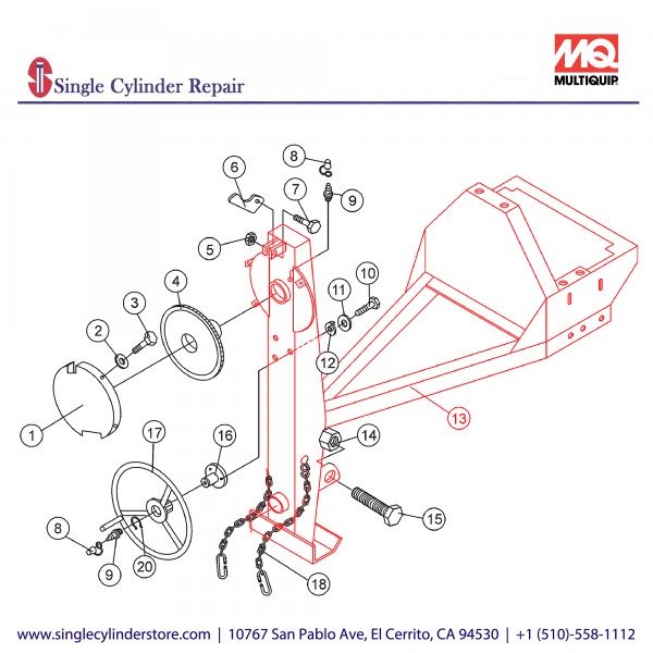 Multiquip Frame Assembly 503595