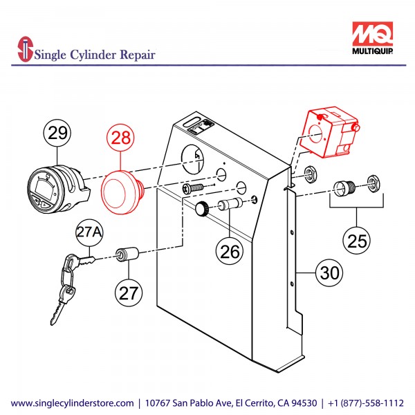 Multiquip 70-0127 Emergency stop switch 