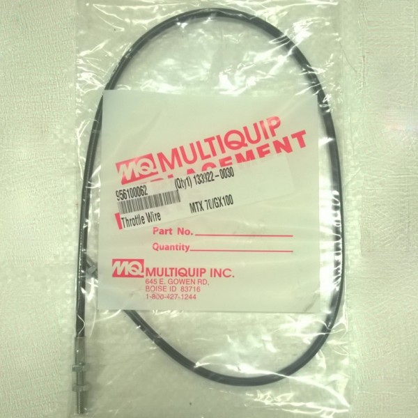Multiquip 956100062 Throttle Cable MTX60 MTX70