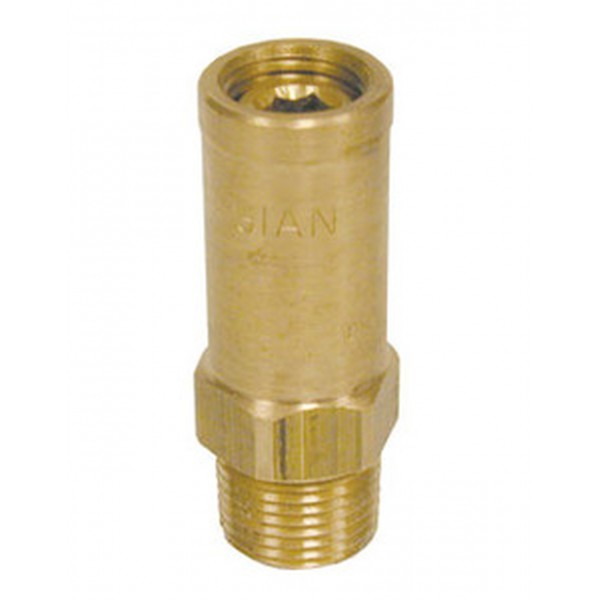 Giant 22568-4600 Pop-Off Relief Valve, Brass 1/4", Max 10 GPM 5000 PSI