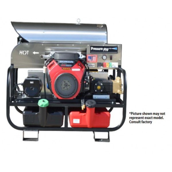 Pressure Pro 8115PRO-30HG Pro-Super Skid Series 3000 Psi 8.0 Gpm General Pump V-Belt Drive Honda Engine