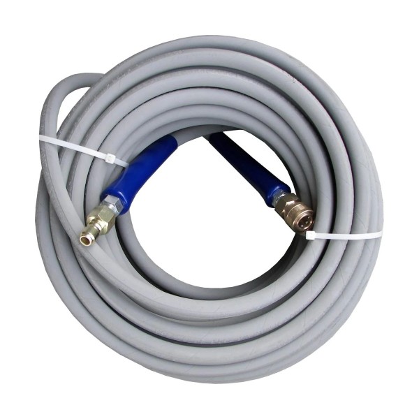 Pressure-Pro AHS290 4000 PSI - 3/8" R1 - 150' Gray Quality Pressure Hose With Quick Connects