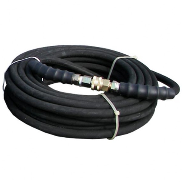 Pressure-Pro AHS345PRO 6000 PSI - 3/8" R2 - 200' Black Quality Pressure Hose With Quick Connects