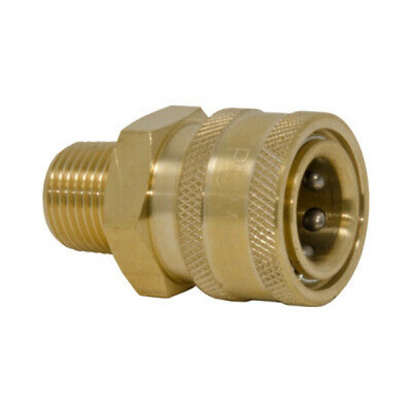 Pressure Pro D10004 3/8”MPT Brass QC Socket