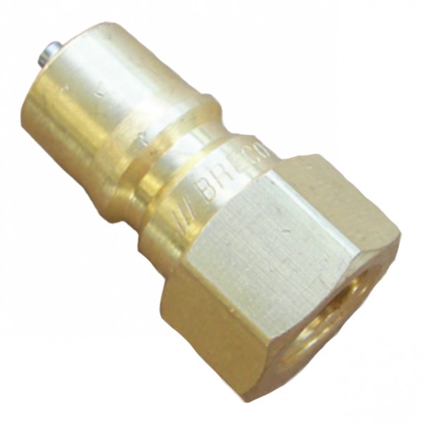 Breco DS2F2-BY Double Shut-off Socket Steel Plug 1/4" FPT 