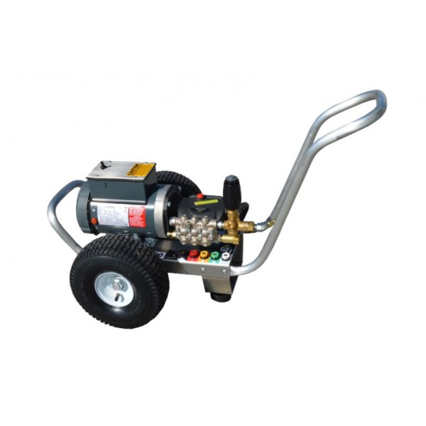 Pressure-Pro EE2015G Eagle Series 1500 Psi 2.0 Gpm 115V/1PH/18A/2.0HP General Pump Direct Drive K612 Motor Cold Water Electric Pressure Washer - Cart