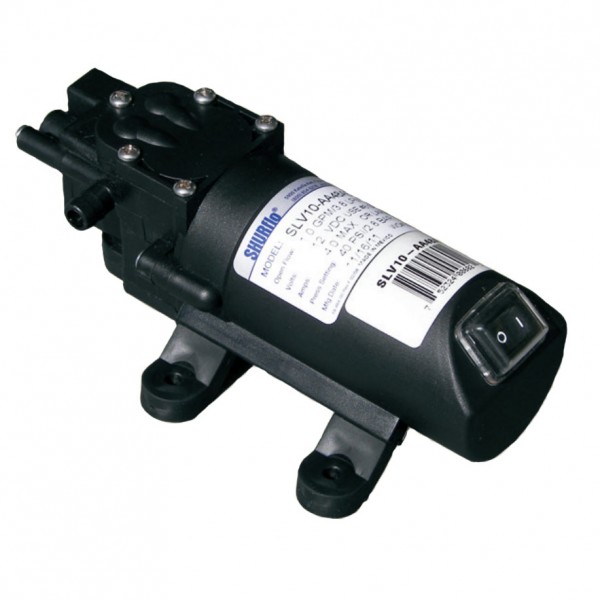 Shurflo SLV10-AA48 Diaphragm Automatic Demand Pump w/Manual Switch & 2-pin Connector