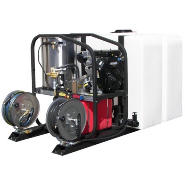 Pressure-Pro T185TWH/SK30005VH 3000 Psi 5 Gpm Pressure Washer - 200 G Tank Trailer Package (Gas - Hot Water)