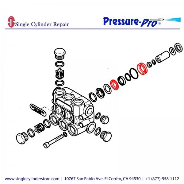 Pressure-Pro VPK020 Kit, Piston - VV3G36G, VV4G42G
