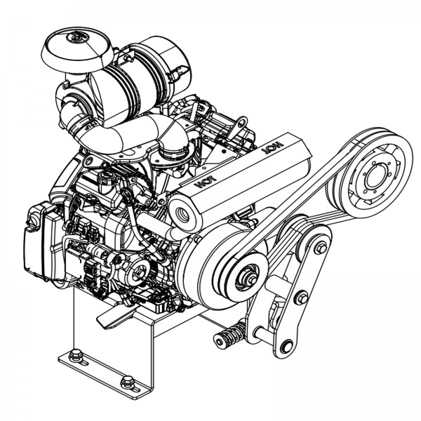 Barreto 00701 H Engine Assembly, R1, Honda