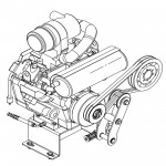 Barreto 00701 R1 Engine Assembly, R1