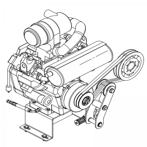 Barreto 00701 R1 Engine Assembly, R1