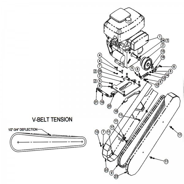 Barreto 00753 Engine-Belt Assembly