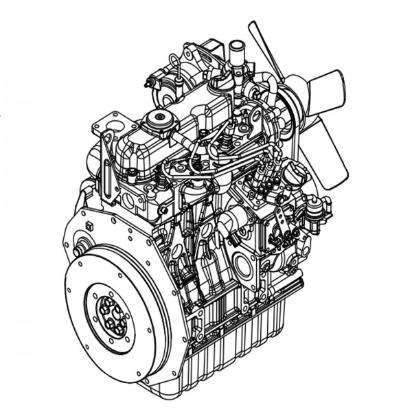 Barreto 13230 Engine, Kubota, E825tkl