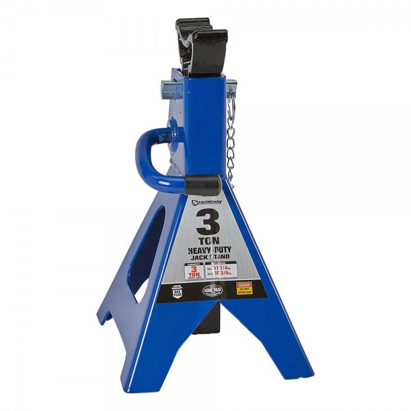 Strongway 107868 Double Locking 3-Ton Jack Stands 6000-Lb. Capacity Pack of 2