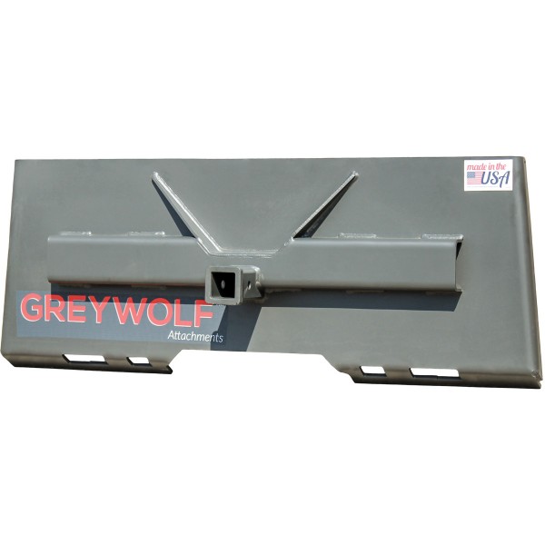 GreyWolf 1061.GRY Skid Steer 2" Receiver Hitch Plate