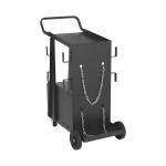 Klutch 106980 2-Tier Welding Cart with Locking Cabinet