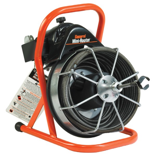 General Pipe Cleaners MR-C-O Mini-Rooter w/50'x1/2" Cable, MRCS cutter set, 111380 