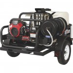 NorthStar 157595  Trailer-Mounted Hot Water Commercial Pressure Washer, 4000 PSI, 4.0 GPM, Honda GX630
