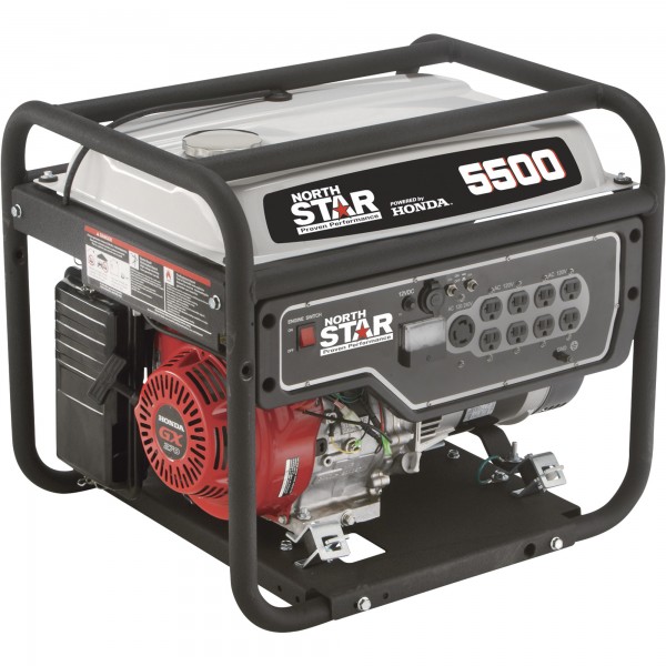NorthStar 165601 Generator 5500W Surge, 4500W Rated, Recoil