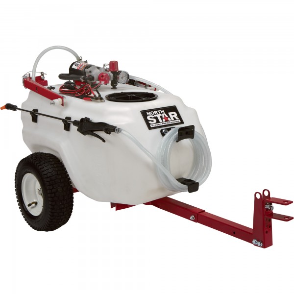 NorthStar 282780 21-Gallon Capacity, 2.2 GPM, 12 Volt DC Tow-Behind Trailer Boom Broadcast and Spot Sprayer