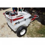 NorthStar 282780 21-Gallon Capacity, 2.2 GPM, 12 Volt DC Tow-Behind Trailer Boom Broadcast and Spot Sprayer