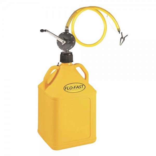 Flo-Fast 31005-Y 15 Gallon Container with Pump, Yellow