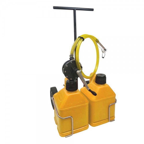 Flo-Fast 31010-Y Professional 10 Gallon System, (2) 5 gallon containers, Versa cart, Yellow 