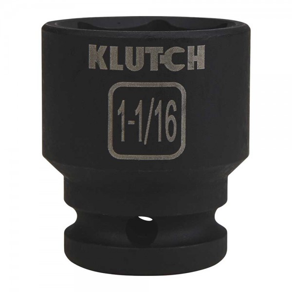 Klutch 41408  SAE Drive Impact Socket Set 1/2-In. Chrome