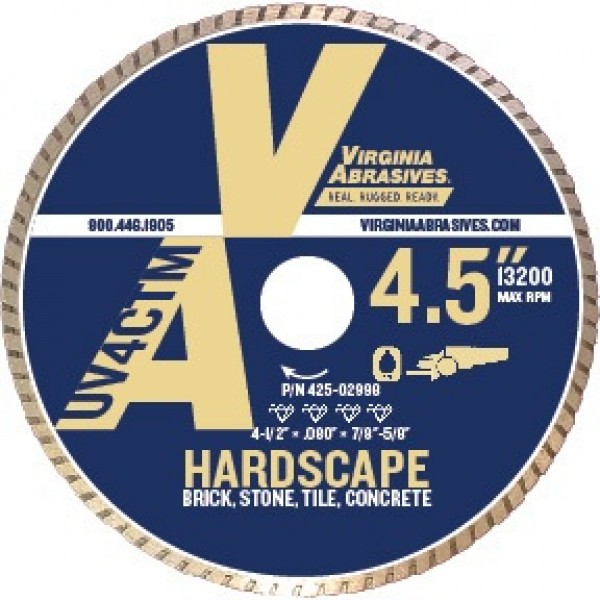 Virginia Abrasives 425-02998 Blade 4.5" STD SD TR WD General Purp