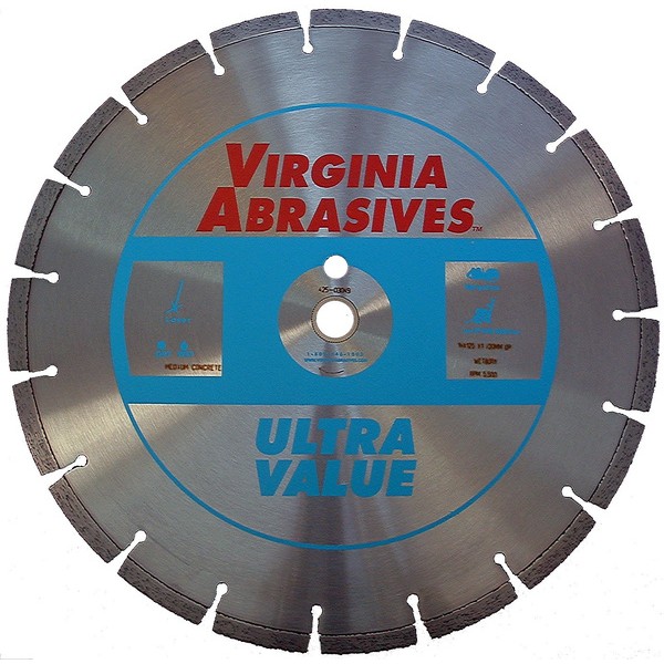 Virginia Abrasives 0425-03093 Blade 16" Gen Prp Cured Conc 16 X .125 X 1 W/DP
