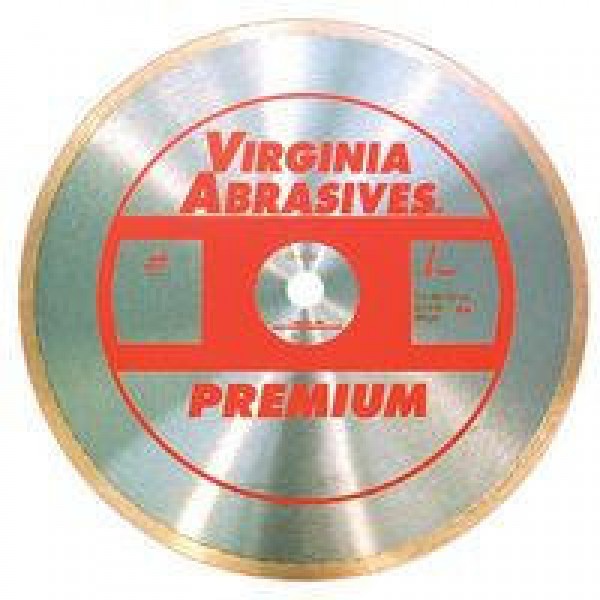 Virginia Abrasives 425-03105 Blade 8" Prem Sm Dia, Contin Rim Wet Ceram/Marb