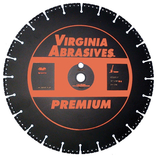 Virginia Abrasives 425-05249 Blade 12" Rescue All Cut 12" x 1/8" x 1" 20mm DP