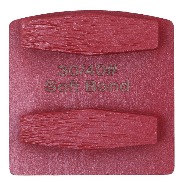 Virginia Abrasives 425-H08672 Double Hex Soft Bond, 30/40 Coarse/Medium Grinder Tooling, Red, 3/Box
