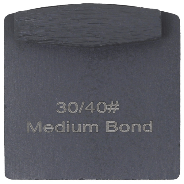 Virginia Abrasives 425-H08686 Single Cuboid Med Bond, 40/50 Med, Grey, 3/Box