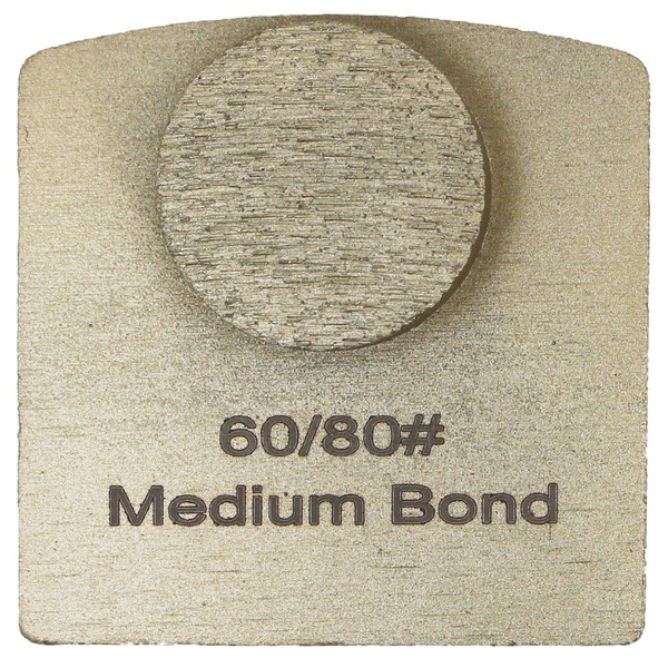Virginia Abrasives 425-H08687 Single Dot Med Bond, 40/50 Med, Grinder Tooling,  Grey, 3/Box