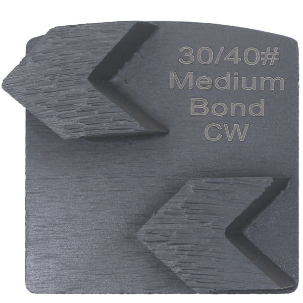 Virginia Abrasives 425-H08688 Double Arrow Med Bond, 30/40 Coarse/Med Grinder Tooling, Grey, 3/Box